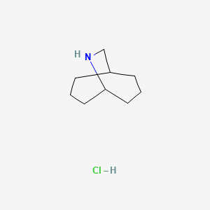 molecular formula C9H18ClN B2860766 9-Azabicyclo[3.3.2]decane;hydrochloride CAS No. 157943-19-6