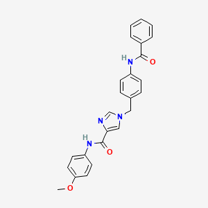 1-(4-benzamidobenzyl)-N-(4-methoxyphenyl)-1H-imidazole-4-carboxamide
