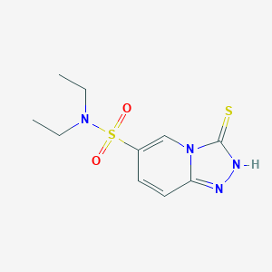 molecular formula C10H14N4O2S2 B2860782 N,N-diethyl-3-sulfanyl-[1,2,4]triazolo[4,3-a]pyridine-6-sulfonamide CAS No. 923710-86-5