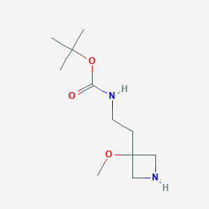 tert-butyl N-[2-(3-methoxyazetidin-3-yl)ethyl]carbamate
