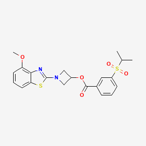 1-(4-Methoxybenzo[d]thiazol-2-yl)azetidin-3-yl 3-(isopropylsulfonyl)benzoate