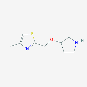 4-Methyl-2-((pyrrolidin-3-yloxy)methyl)thiazole