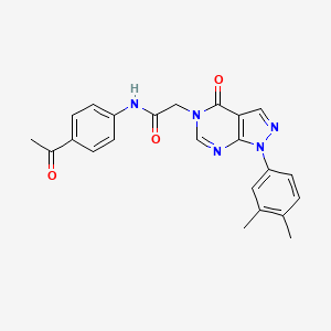 N-(4-acetylphenyl)-2-(1-(3,4-dimethylphenyl)-4-oxo-1H-pyrazolo[3,4-d]pyrimidin-5(4H)-yl)acetamide