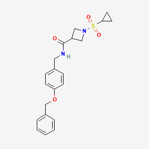 N-(4-(benzyloxy)benzyl)-1-(cyclopropylsulfonyl)azetidine-3-carboxamide