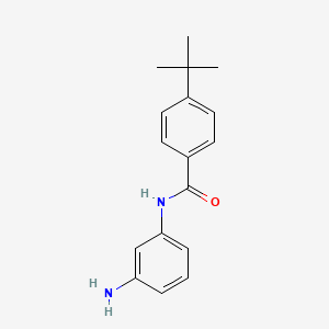 molecular formula C17H20N2O B2860804 N-(3-aminophenyl)-4-tert-butylbenzamide CAS No. 330997-09-6