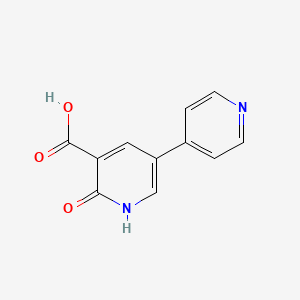 2-Oxo-5-(pyridin-4-yl)-1,2-dihydropyridine-3-carboxylic acid