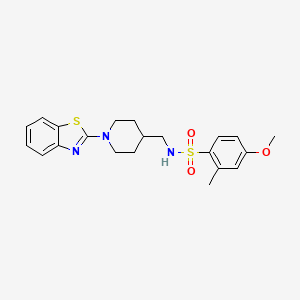 B2860837 N-((1-(benzo[d]thiazol-2-yl)piperidin-4-yl)methyl)-4-methoxy-2-methylbenzenesulfonamide CAS No. 1797591-86-6