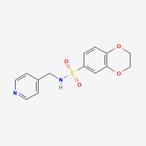 N-(pyridin-4-ylmethyl)-2,3-dihydro-1,4-benzodioxine-6-sulfonamide