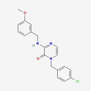 1-(4-chlorobenzyl)-3-((3-methoxybenzyl)amino)pyrazin-2(1H)-one