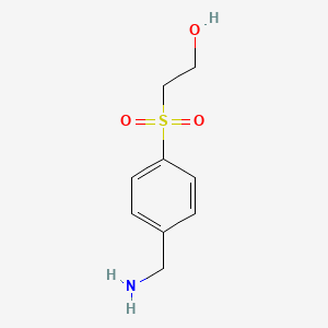 2-[4-(Aminomethyl)benzenesulfonyl]ethan-1-ol
