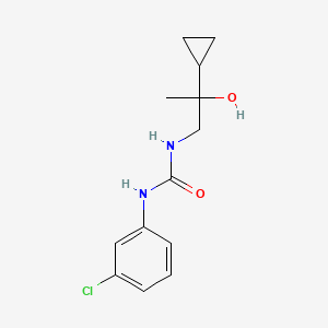 molecular formula C13H17ClN2O2 B2860856 1-(3-Chlorophenyl)-3-(2-cyclopropyl-2-hydroxypropyl)urea CAS No. 1286720-42-0