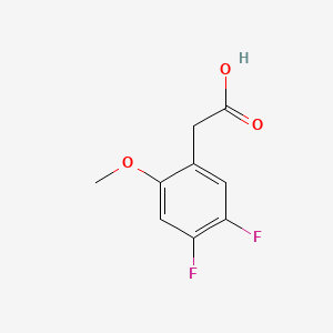 molecular formula C9H8F2O3 B2860861 4,5-Difluoro-2-methoxyphenylacetic acid CAS No. 886761-73-5