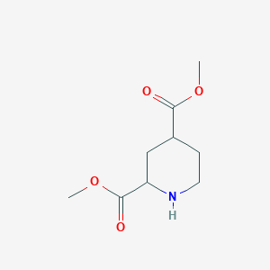 molecular formula C9H15NO4 B2860891 dimethyl piperidine-2,4-dicarboxylate CAS No. 113750-13-3