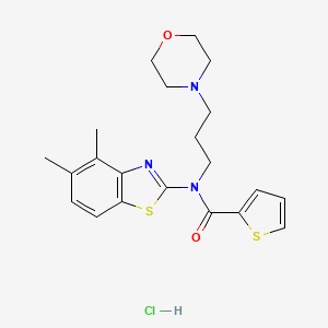 N-(4,5-dimethylbenzo[d]thiazol-2-yl)-N-(3-morpholinopropyl)thiophene-2-carboxamide hydrochloride