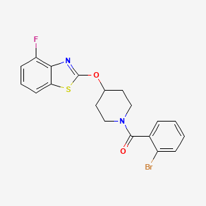 (2-Bromophenyl)(4-((4-fluorobenzo[d]thiazol-2-yl)oxy)piperidin-1-yl)methanone