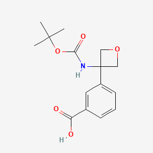 3-(3-((tert-Butoxycarbonyl)amino)oxetan-3-yl)benzoic acid