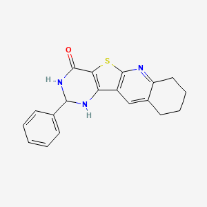 2-phenyl-2,3,7,8,9,10-hexahydropyrimido[4',5':4,5]thieno[2,3-b]quinolin-4(1H)-one