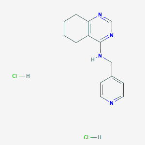molecular formula C14H18Cl2N4 B2860915 N-[(pyridin-4-yl)methyl]-5,6,7,8-tetrahydroquinazolin-4-amine dihydrochloride CAS No. 2319805-83-7