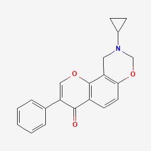 9-cyclopropyl-3-phenyl-9,10-dihydrochromeno[8,7-e][1,3]oxazin-4(8H)-one