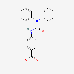 molecular formula C21H18N2O3 B2860924 Methyl 4-(diphenylcarbamoylamino)benzoate CAS No. 501105-07-3