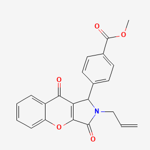 methyl 4-(3,9-dioxo-2-prop-2-enyl-1H-chromeno[2,3-c]pyrrol-1-yl)benzoate