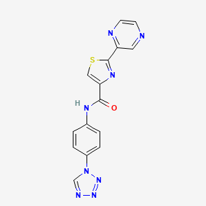 N-(4-(1H-tetrazol-1-yl)phenyl)-2-(pyrazin-2-yl)thiazole-4-carboxamide