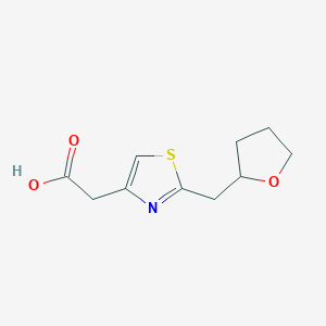 2-{2-[(Oxolan-2-yl)methyl]-1,3-thiazol-4-yl}acetic acid