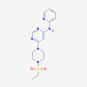 6-(4-(ethylsulfonyl)piperazin-1-yl)-N-(pyridin-2-yl)pyrimidin-4-amine