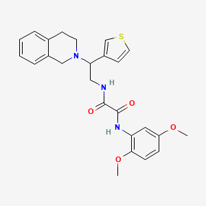 molecular formula C25H27N3O4S B2860961 N1-(2-(3,4-二氢异喹啉-2(1H)-基)-2-(噻吩-3-基)乙基)-N2-(2,5-二甲氧基苯基)草酰胺 CAS No. 954696-63-0