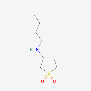 molecular formula C8H17NO2S B2860979 N-butyl-1,1-dioxothiolan-3-amine CAS No. 4378-14-7; 5553-21-9