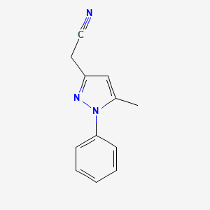 2-(5-Methyl-1-phenylpyrazol-3-yl)acetonitrile