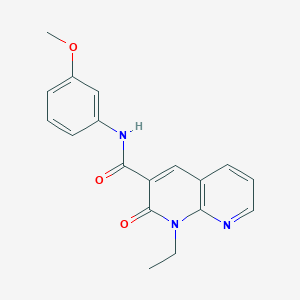 1-ethyl-N-(3-methoxyphenyl)-2-oxo-1,2-dihydro-1,8-naphthyridine-3-carboxamide