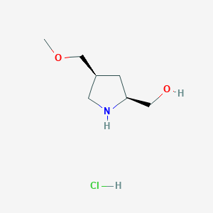 [(2S,4S)-4-(Methoxymethyl)pyrrolidin-2-yl]methanol;hydrochloride