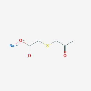 molecular formula C5H7NaO3S B2861031 Sodium 2-[(2-oxopropyl)sulfanyl]acetate CAS No. 89799-78-0