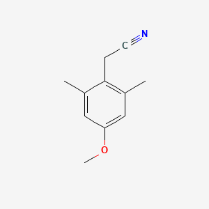 molecular formula C11H13NO B2861034 2-(4-Methoxy-2,6-dimethylphenyl)acetonitrile CAS No. 61000-23-5
