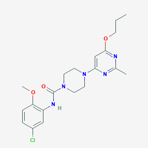 N-(5-chloro-2-methoxyphenyl)-4-(2-methyl-6-propoxypyrimidin-4-yl)piperazine-1-carboxamide