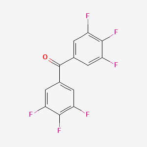 molecular formula C13H4F6O B2861095 Bis(3,4,5-trifluorophenyl)methanone CAS No. 1449551-03-4