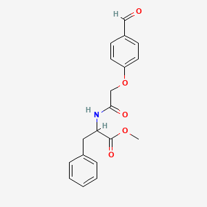 molecular formula C19H19NO5 B2861217 METHYL 2-[2-(4-FORMYLPHENOXY)ACETAMIDO]-3-PHENYLPROPANOATE CAS No. 939790-58-6