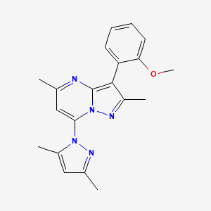 7-(3,5-dimethyl-1H-pyrazol-1-yl)-3-(2-methoxyphenyl)-2,5-dimethylpyrazolo[1,5-a]pyrimidine