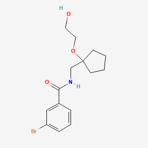 3-bromo-N-((1-(2-hydroxyethoxy)cyclopentyl)methyl)benzamide
