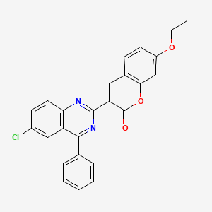 3-(6-chloro-4-phenylquinazolin-2-yl)-7-ethoxy-2H-chromen-2-one