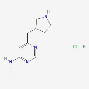 N-Methyl-6-(pyrrolidin-3-ylmethyl)pyrimidin-4-amine hydrochloride