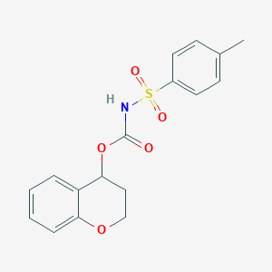 3,4-dihydro-2H-chromen-4-yl N-[(4-methylphenyl)sulfonyl]carbamate