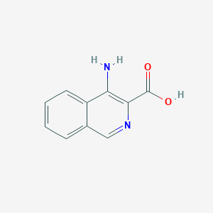 molecular formula C10H8N2O2 B2861246 4-Aminoisoquinoline-3-carboxylic acid CAS No. 1557541-30-6