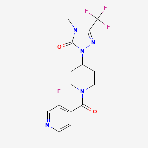 1-(1-(3-fluoroisonicotinoyl)piperidin-4-yl)-4-methyl-3-(trifluoromethyl)-1H-1,2,4-triazol-5(4H)-one