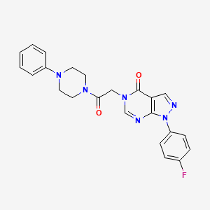 1-(4-Fluorophenyl)-5-[2-oxo-2-(4-phenylpiperazin-1-yl)ethyl]pyrazolo[3,4-d]pyrimidin-4-one