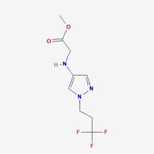Methyl 2-[[1-(3,3,3-trifluoropropyl)pyrazol-4-yl]amino]acetate