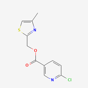 (4-Methyl-1,3-thiazol-2-YL)methyl 6-chloropyridine-3-carboxylate