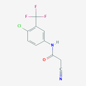 N-[4-chloro-3-(trifluoromethyl)phenyl]-2-cyanoacetamide