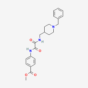 molecular formula C23H27N3O4 B2861294 methyl 4-({[(1-benzylpiperidin-4-yl)methyl]carbamoyl}formamido)benzoate CAS No. 953201-24-6